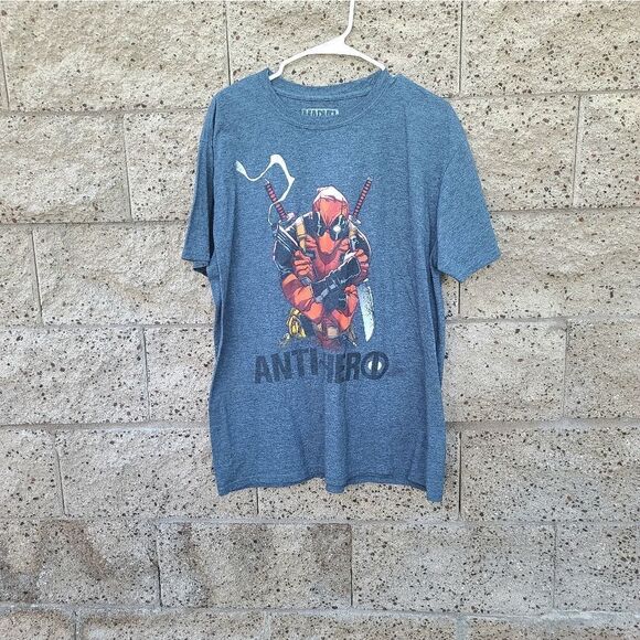 Marvel men's Deadpool Anti-Hero graphic T-shirt - Picture 2 of 8